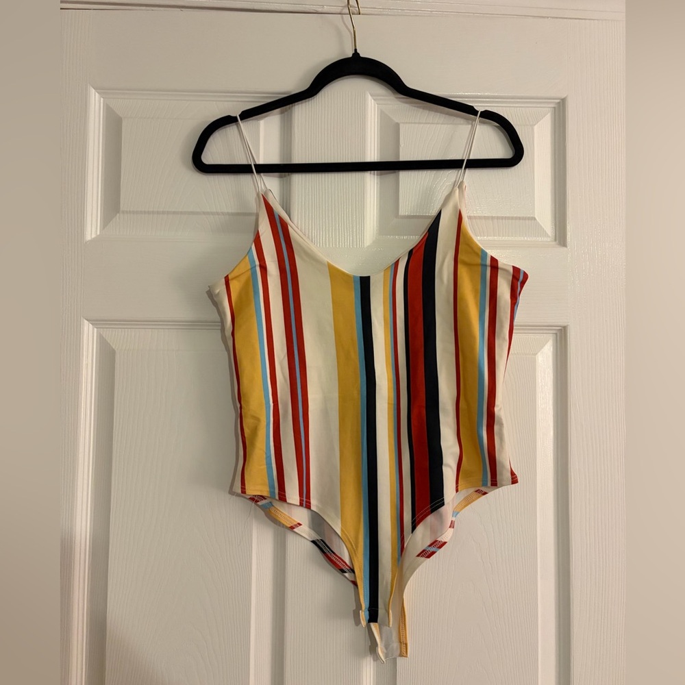 Gaze Multicolor Striped Bodysuit